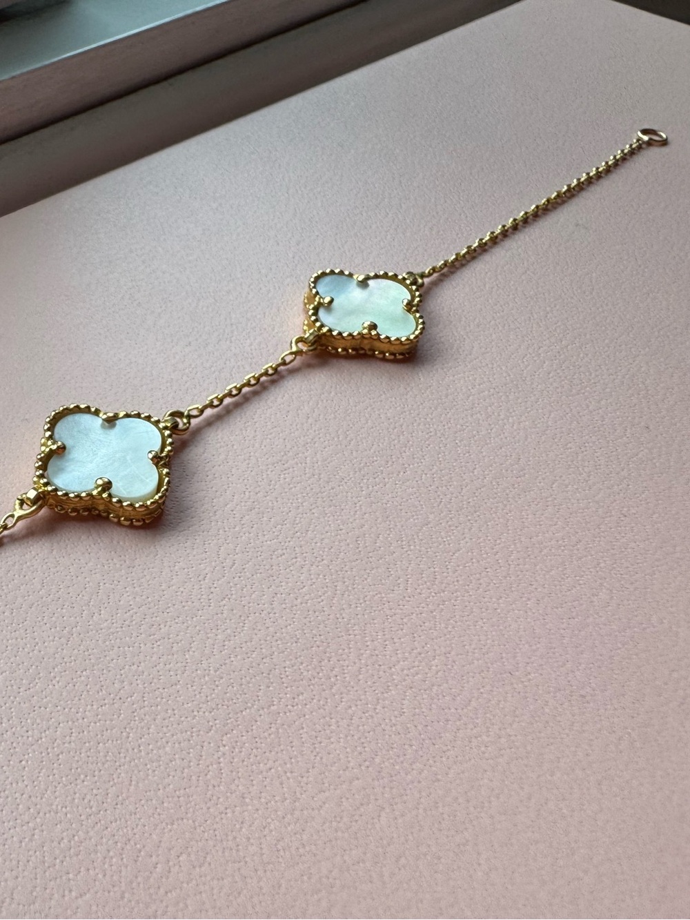 21 kt solid gold Bracelet mother of pearl 🤍